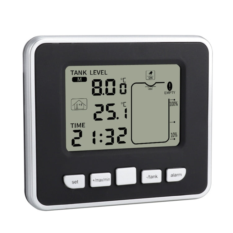 TS-FT002 Multifunctional Ultrasonic Electronic Water Tank Level Gauge With Indoor Temperature Thermometer Clock Display Water Level Gauge, TS-FT002 TS-FT002 Multifunctional Ultrasonic Electronic Water Tank Level Gauge With Indoor Temperature Thermometer Clock Display Water Level Gauge, TS-FT002